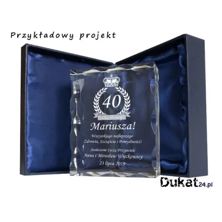 Kryształ - Prezent na 18-stkę - Duża Fala - Dukat24.pl