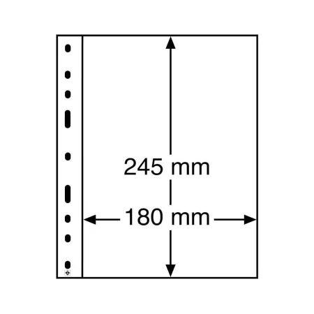Strony na banknoty pocztówki Leuchtturm Optima 1C