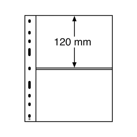 Strony na banknoty pocztówki Leuchtturm Optima 2C