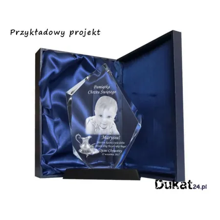 Kryształ - Statuetka szklana na Chrzest - Dukat24.pl